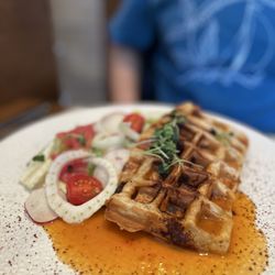 Belga Cafe - Maine lobster waffle