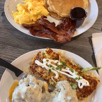 Biscuits Cafe - (1) Biscuit and Gravy, Pancake Combo - Breakfast & Brunch Near Me - Glendale, Arizona Biscuits Cafe - (1) Biscuit and Gravy, Pancake Combo - Breakfast & Brunch Near Me - Glendale, Arizona