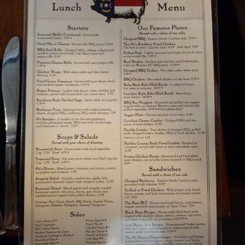 The Pit - Lunch menu - Barbeque Near Me - Raleigh, North Carolina The Pit - Lunch menu - Barbeque Near Me - Raleigh, North Carolina