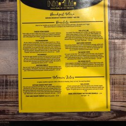 Nite Lite - Nite Lite Breakfast Menu