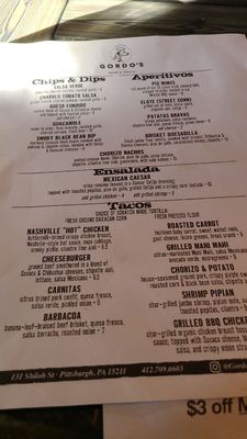 Menu photo 7 Gordo's Tacos & Tequila Pittsburgh, PA Menu photo 7 Gordo's Tacos & Tequila Pittsburgh, PA