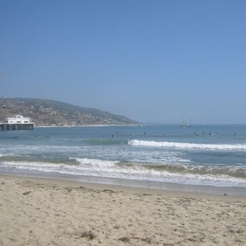 Malibu Lagoon State Beach - Malibu Pier at right, in the background - Beaches Near Me - Malibu, California