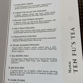 Chaffee - Menu - Tea Rooms Near Me - Temple City, California