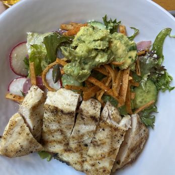 The Crack Shack - Chopped salad with chicken breast added - Chicken Shop Near Me - Costa Mesa, California