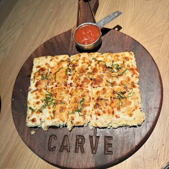 CARVE American Grille - Central Austin - Guiltless Cauliflower Cheesy Sticks ($9 HH special) - New American Near Me - Austin, Texas