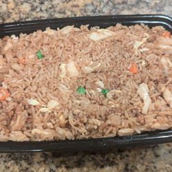 Oriental Express - The free Chicken Fried Rice you get when you order a certain amount of food. A bit bland but that's better than salty.