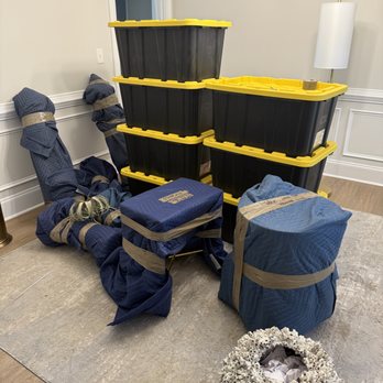 Bullseye Movers - This room is all packed and ready for loading! - Junk Removal & Hauling Near Me Bullseye Movers - This room is all packed and ready for loading! - Junk Removal & Hauling Near Me