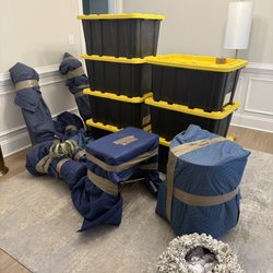 Bullseye Movers - This room is all packed and ready for loading!