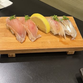 Yatai Sushi - Albacore & Aji (Spanish Mackerel) - Sushi Bars Near Me - Rancho Cucamonga, California Yatai Sushi - Albacore & Aji (Spanish Mackerel) - Sushi Bars Near Me - Rancho Cucamonga, California