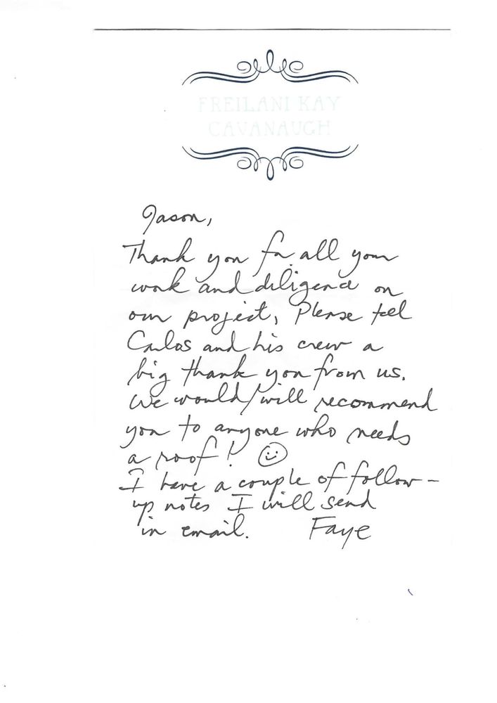 Slide of Avalon Roofing