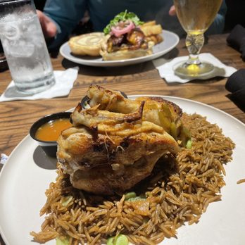 Zeke's Kitchen & Bar - Quarter Chicken with rice - New American Near Me - Smyrna, Georgia