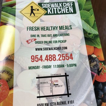 Sidewalk Chef Kitchen - Take out menu..., - Comfort Food Near Me - Fort Lauderdale, Florida Sidewalk Chef Kitchen - Take out menu..., - Comfort Food Near Me - Fort Lauderdale, Florida