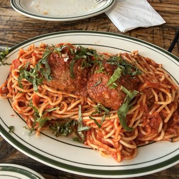 Anna Pizza - Spaghetti and wagyu meatballs- just ok, this was the only thing we ordered that i would not order again - Pizza Near Me - Los Angeles, California