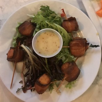Public Kitchen - Scallops wrapped in bacon appetizer with honey mustard sauce - Gastropubs Near Me - Wakefield, Massachusetts
