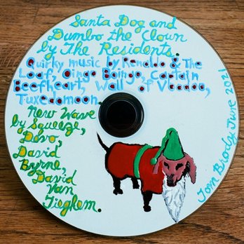 Michaels - I used enamels from Michaels, I painted SANTA DOG on this compilation of rock'n'roll songs that includes Santa Dog by The Residents. - Arts & Crafts Near Me - Emeryville, California