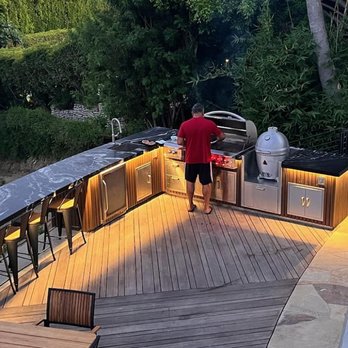 LA Custom Grill Islands - Modern outdoor Kitchen with lighting - Grilling Equipment Near Me - South El Monte, California