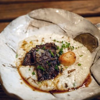 Shalom Japan - Truffle congee with scallops and brisket - Japanese Near Me - Brooklyn, New York