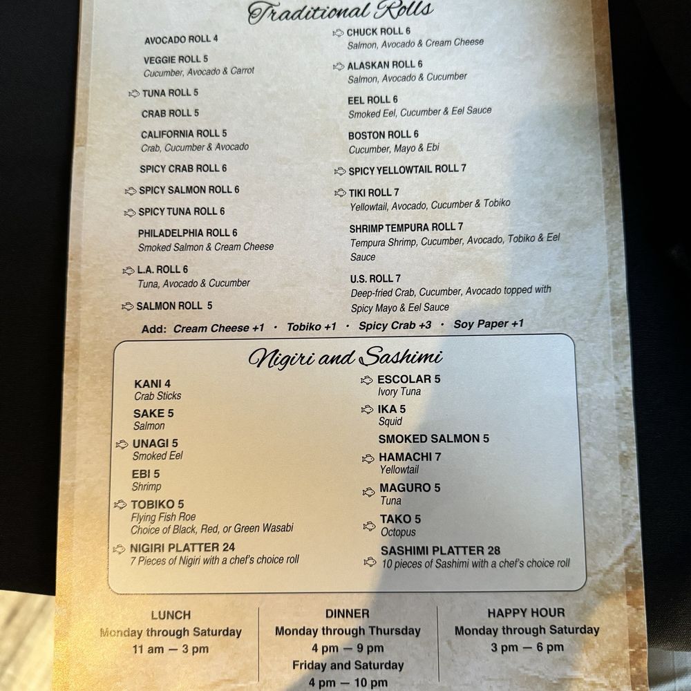 Barolo Grille - Sushi Menu #1 - Sushi Bars Near Me - Salina, Kansas Barolo Grille - Sushi Menu #1 - Sushi Bars Near Me - Salina, Kansas