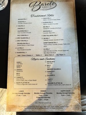 Menu photo 2 Barolo Grille Salina, KS