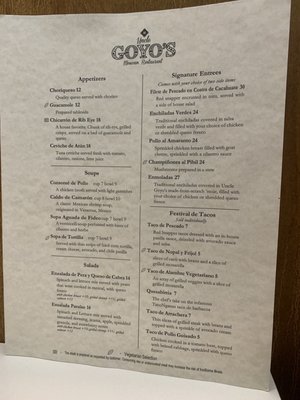 Menu photo 6 Uncle Goyo’s Mexican Restaurant Germantown, TN Menu photo 6 Uncle Goyo’s Mexican Restaurant Germantown, TN