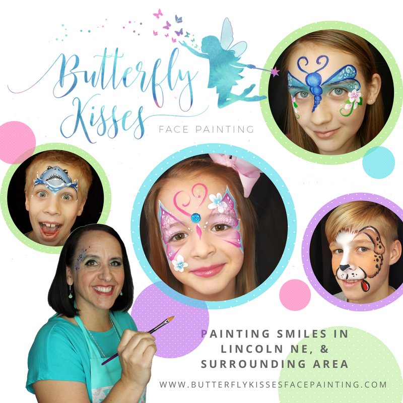 BUTTERFLY KISSES FACE PAINTING Walton, Nebraska Face Painting
