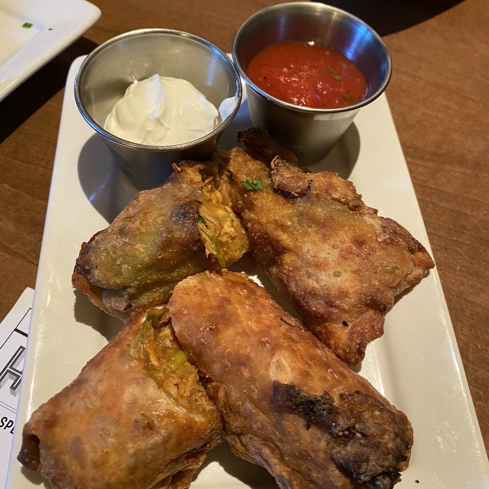 Houlihan's - Spicy Chicken and Avocado Eggrolls - Bars Near Me - Upper Arlington, Ohio Houlihan's - Spicy Chicken and Avocado Eggrolls - Bars Near Me - Upper Arlington, Ohio