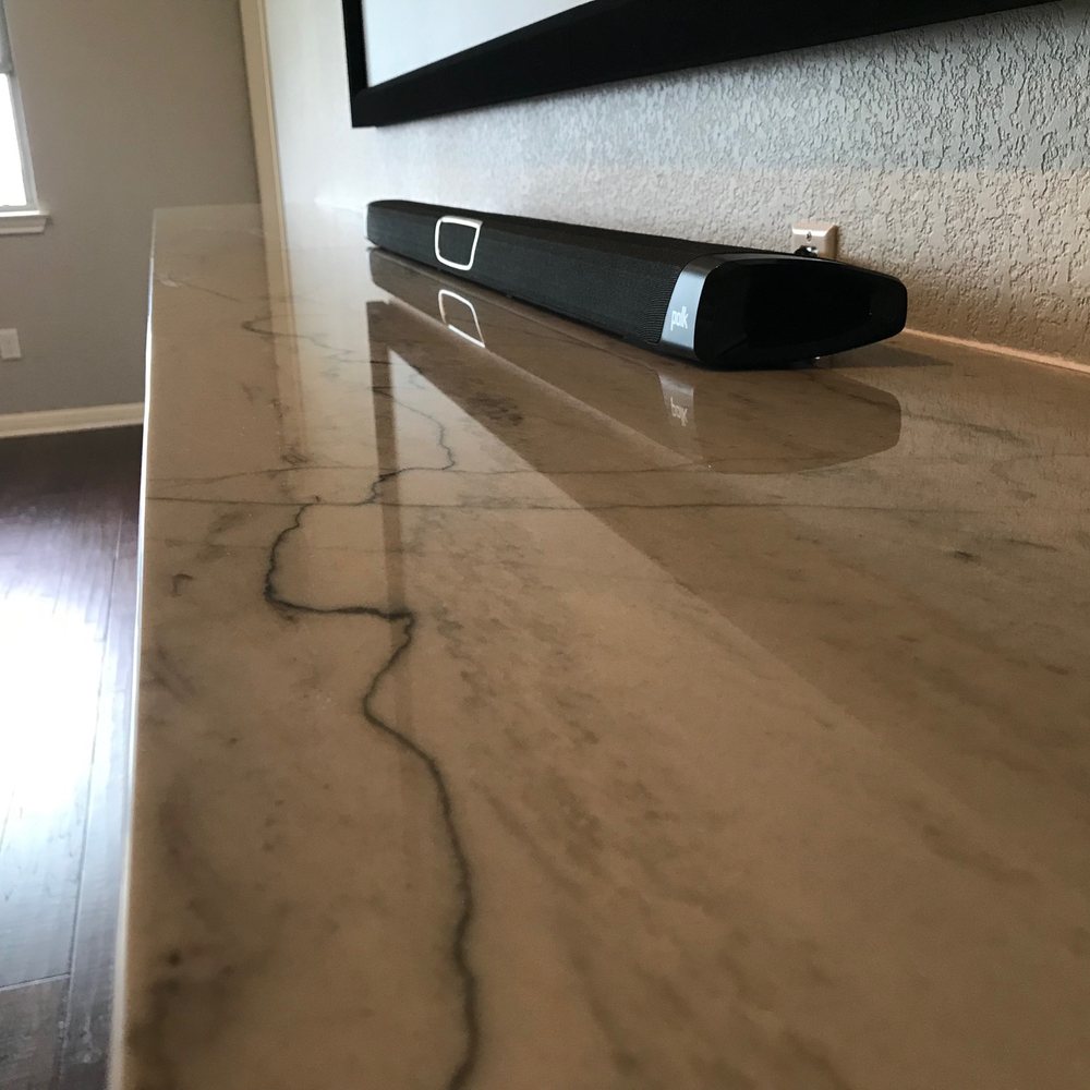 Direct Surfaces - Quartizite on family/movie room - Countertop Installation Near Me - Spicewood, Texas