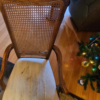 Antunez Upholstery - Chair before - Furniture Reupholstery Near Me - Pasadena, California
