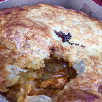 The Pie Commission - It's filled with so many big chunks of tender chicken and wonderful curry sauce - Fast Food Near Me - Toronto, Ontario The Pie Commission - It's filled with so many big chunks of tender chicken and wonderful curry sauce - Fast Food Near Me - Toronto, Ontario