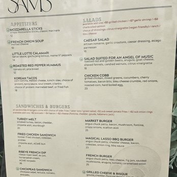 SAMS American Eatery - Menu of phantom of opera menu - American Near Me - San Francisco, California SAMS American Eatery - Menu of phantom of opera menu - American Near Me - San Francisco, California