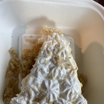 Bernie's Restaurant - a slice of pie in a styrofoam container - American Near Me - Montgomery Center, Vermont