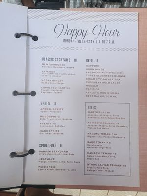 Menu photo 2 Maru Rooftop Nikkei Tampa, FL Menu photo 2 Maru Rooftop Nikkei Tampa, FL