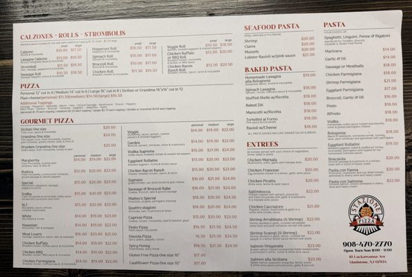 Menu photo 1 Pizza Station Vernon, NJ