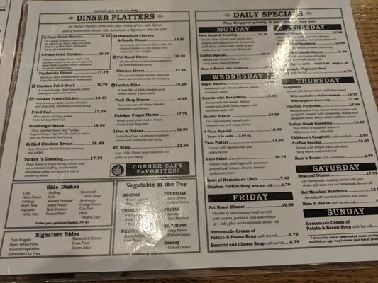 Menu photo 8 Corner Cafe - Riverside Riverside, MO Menu photo 8 Corner Cafe - Riverside Riverside, MO