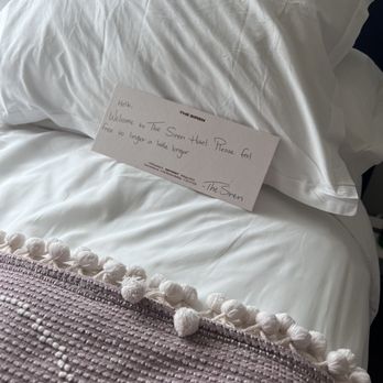 The Siren Hotel - Hotel room with a personalized note. Love it! - Hotels Near Me - Detroit, Michigan The Siren Hotel - Hotel room with a personalized note. Love it! - Hotels Near Me - Detroit, Michigan