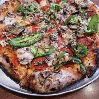 Hand Fire Pizza - Extra Peppy Funghi - Pizza Near Me - Jackson, Wyoming Hand Fire Pizza - Extra Peppy Funghi - Pizza Near Me - Jackson, Wyoming