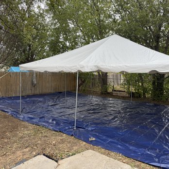 Exquisite Premier Events - 20 x 20 Frame Tent Setup for a birthday party in Euless, TX (flooring was provided by customer) - Party Equipment Rentals Near Me - Burleson, Texas Exquisite Premier Events - 20 x 20 Frame Tent Setup for a birthday party in Euless, TX (flooring was provided by customer) - Party Equipment Rentals Near Me - Burleson, Texas