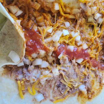 Pepe's Mexican Café - Ahhh, Bean Burrito with Extra Onions - Mexican Near Me - Bryan, Texas