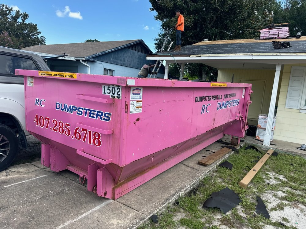 Slide of RC dumpsters residential services