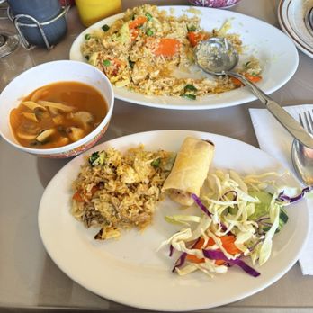 Royal Thai Bistro - 4 Pieces Chicken Spring Roll Combination Fried Rice Tom Kha Hot Pot Soup - Thai Near Me - Big Bear Lake, California Royal Thai Bistro - 4 Pieces Chicken Spring Roll Combination Fried Rice Tom Kha Hot Pot Soup - Thai Near Me - Big Bear Lake, California