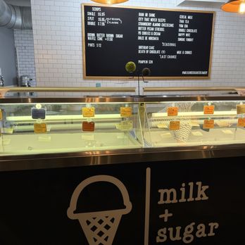 milk + sugar - Menu and ice cream options - Ice Cream & Frozen Yogurt Near Me - Houston, Texas