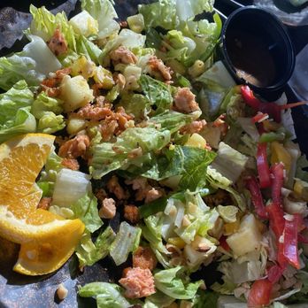 Strap Tank Brewery - Blackened Salmon Salad - New American Near Me - Lehi, Utah Strap Tank Brewery - Blackened Salmon Salad - New American Near Me - Lehi, Utah