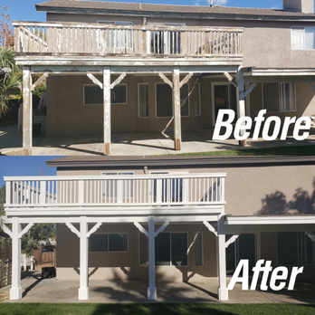 Victory Lap Painting - Victory Lap Painting - Before & After of Deck/Patio Cover & House - Painters Near Me Victory Lap Painting - Victory Lap Painting - Before & After of Deck/Patio Cover & House - Painters Near Me