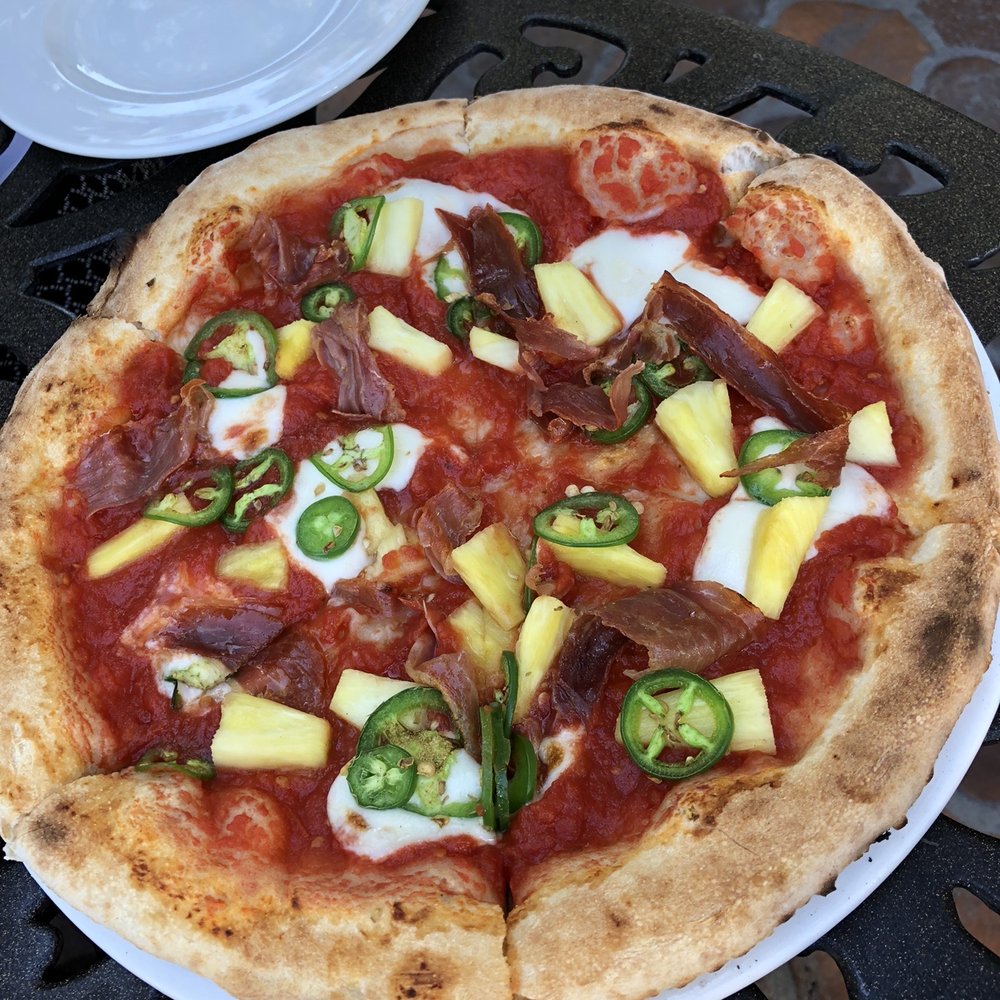 Jimmy's Pub - Pineapple and Speck Pizza - speck is a type of ham (4 stars) - Pubs Near Me - Ojai, California Jimmy's Pub - Pineapple and Speck Pizza - speck is a type of ham (4 stars) - Pubs Near Me - Ojai, California