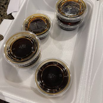 Sushi Hut - Gluten free soy sauce, low sodium SS, regular SS. LABELED! Thank you! If you're gf you know this is a treat!!! - Sushi Bars Near Me - Roswell, Georgia Sushi Hut - Gluten free soy sauce, low sodium SS, regular SS. LABELED! Thank you! If you're gf you know this is a treat!!! - Sushi Bars Near Me - Roswell, Georgia