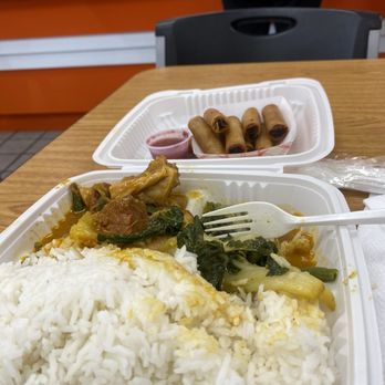 Manila Good Ha Sa - Kare kare/lumpia shanghai with rice combo (16.06) - Filipino Near Me - Union City, California