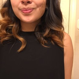 Cut, blow dried, and styled by Brittney (ombré was previously done at another salon). Cut, blow dried, and styled by Brittney (ombré was previously done at another salon).