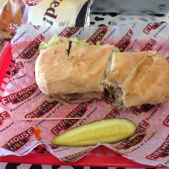 Firehouse Subs - here's the 'engineer'. toasted with turkey, sauteed mushrooms and all the fixins, mm mmm good! had a really good flavor to it - Sandwiches Near Me - Glendale, Arizona Firehouse Subs - here's the 'engineer'. toasted with turkey, sauteed mushrooms and all the fixins, mm mmm good! had a really good flavor to it - Sandwiches Near Me - Glendale, Arizona