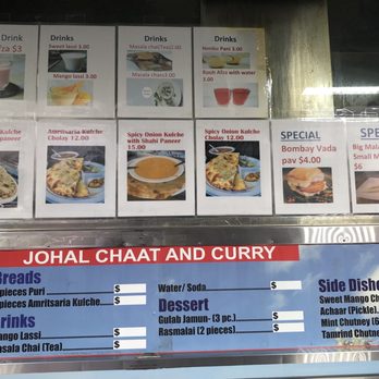 Johal Chaat and Curry - Menu - Food Trucks Near Me - Sunnyvale, California