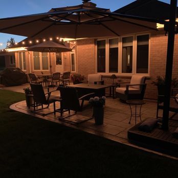 Vander Veer Concrete - New patio - night - Snow Removal Near Me - Orland Park, Illinois Vander Veer Concrete - New patio - night - Snow Removal Near Me - Orland Park, Illinois